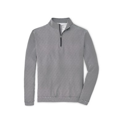 Peter Millar Men's Perth Sugar Stripe Performance Quarter Zip